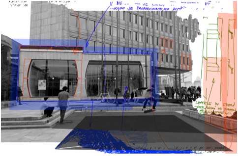 은행 프론트 패널, 2013, 컴퓨터를 활용한 꼴라주 Bank Front Panels, 2013, computer generated collage