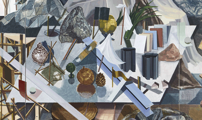 노은주, 전현선_하나의 기록들_캔버스에 아크릴,  390.9 x 193.9cm, 2016
