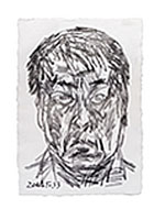 오사카 자화상, 29.3X20.3cm, 종이 위 연필, 2014