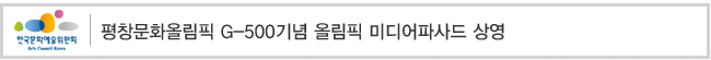 평창문화올림픽 G-500기념 올림픽 미디어파사드 상영