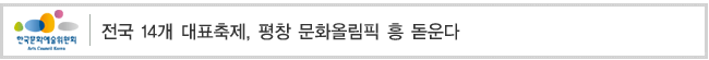 전국 14개 대표축제, 평창 문화올림픽 흥 돋운다