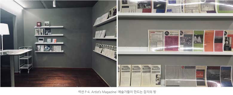 섹션 F-4. Artist’s Magazine: 예술가들이 만드는 잡지의 방