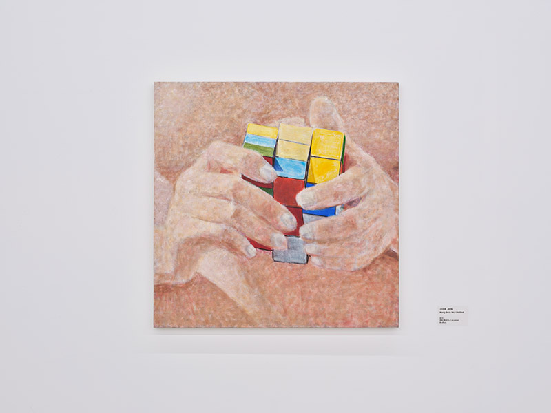 〈무제〉, 2015, 캔버스에 유채, 91×91cm.