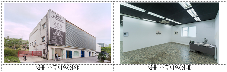 전용 스튜디오(실외), 전용 스튜디오(실내)