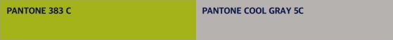 PANTONE 383C,PANTONE COOL GRAY 5C