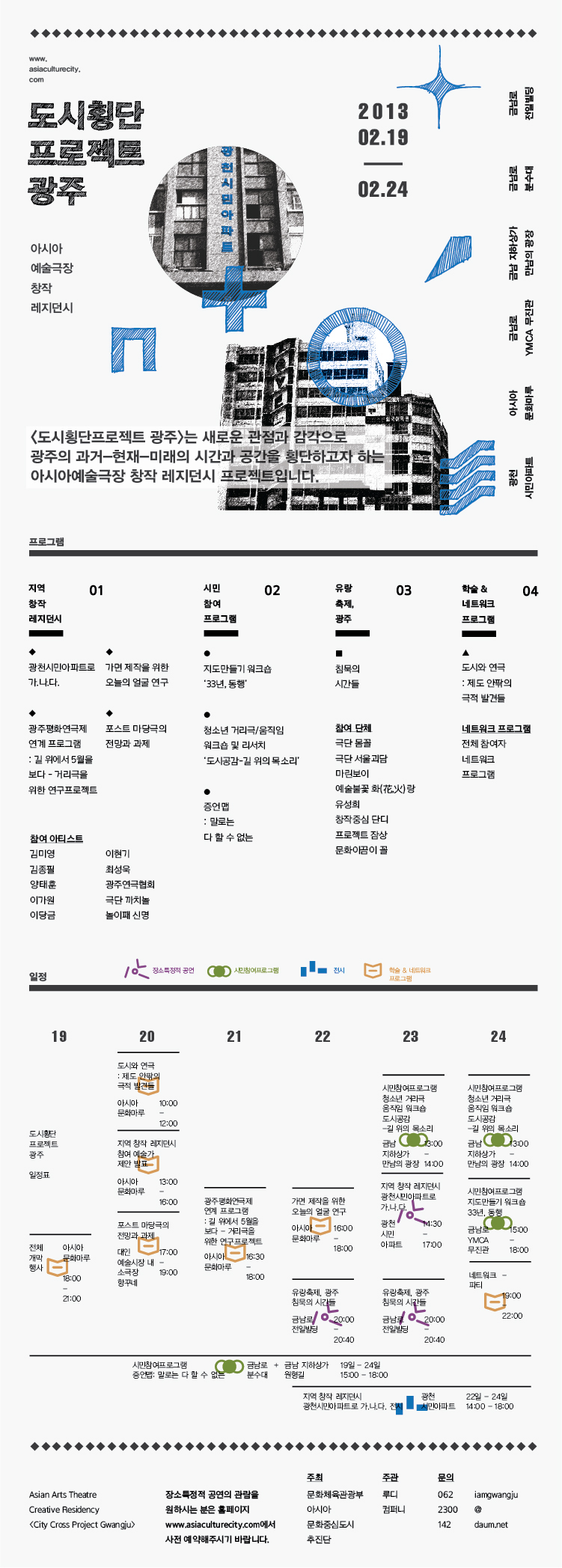 아시아예술극장 창작레지던시 &lt;도시횡단프로젝트 광주&gt; 이미지